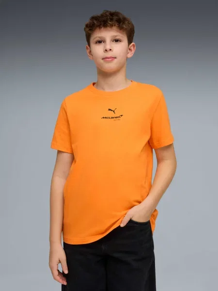 Дитяча Футболка PUMA Mclaren Small Logo Tee Kids комбінований верх помаранчевий