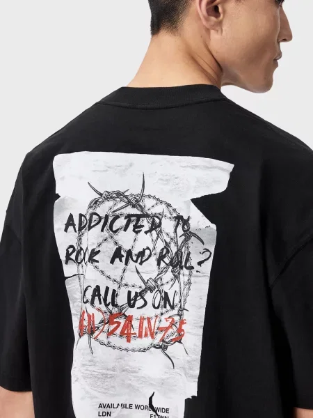 Футболка Allsaints чорна