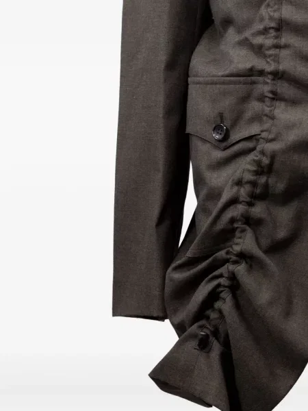 Geacă Comme Des Garcons Homme Plus cu volane verde