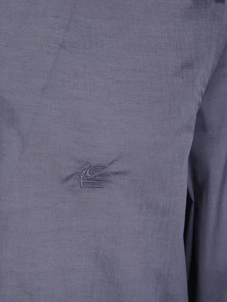 Cămașă Etro cu broderie gri