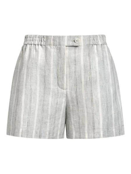 Ленени шорти 12 Storeez на райета синьо