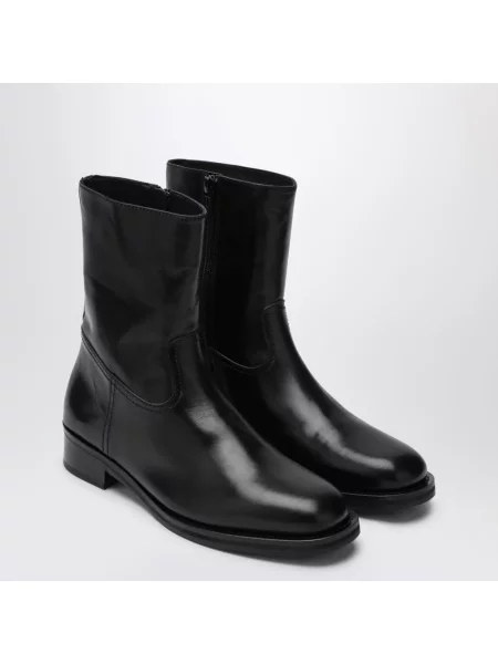 Buty do kostki Jude skórzane czarne