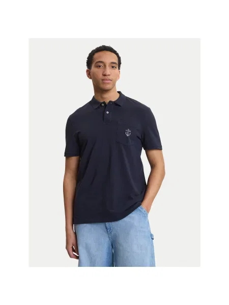 Guess Polo marškinėliai Tamsiai Regular Fit mėlyna