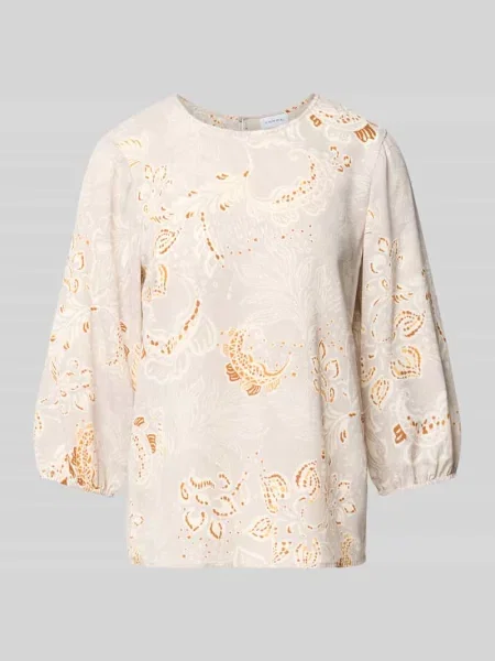 Bluzka o kroju regular fit z nadrukiem paisley na całej powierzchni Comma