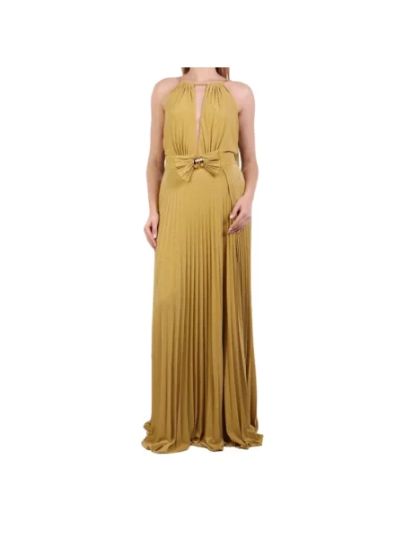 Sukienka maxi Elisabetta Franchi żółta