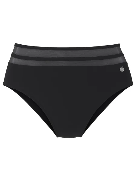 LASCANA Slip costum de baie Mix-Kini' negru