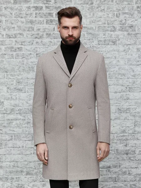 Утепленное пальто Sun`s House бежевое