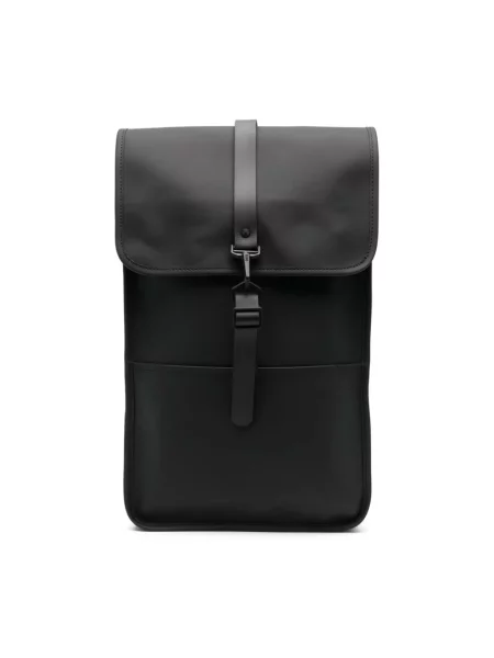Rains Backpack Black Unisex Plecaki i torby Rains Size: One size czarny