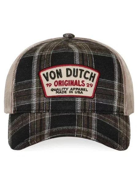 Von Dutch Kšiltovka Car režná / hnědá / červená černá