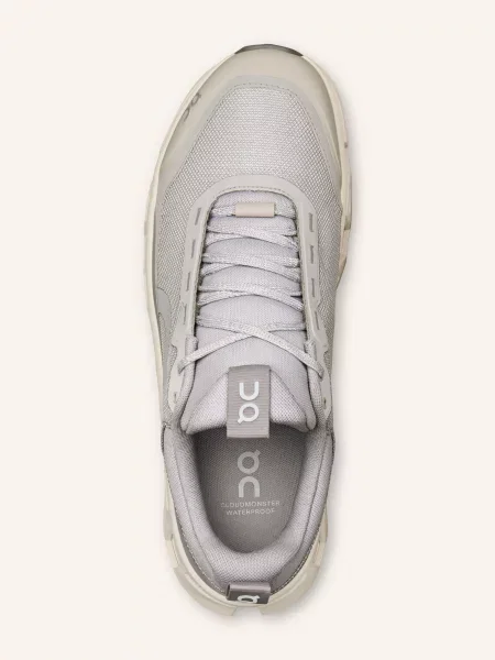 On Sneakersy Cloudmonster 1 Waterproof weiss szare