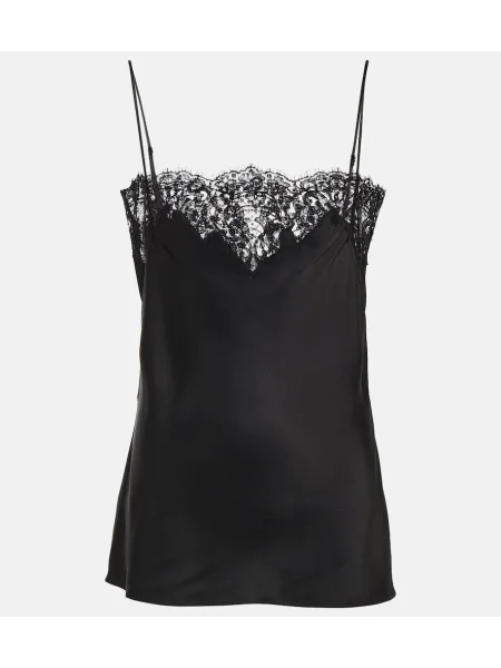 Top Stella Mccartney din satin negru