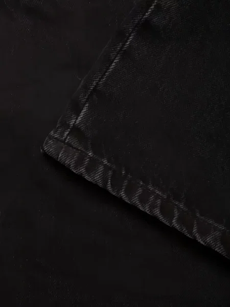 Дънкови шорти Nudie Jeans черно
