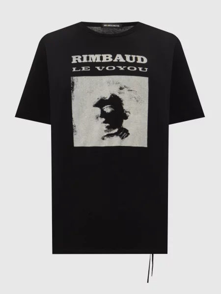 Футболка з принтом Ann Demeulemeester чорна