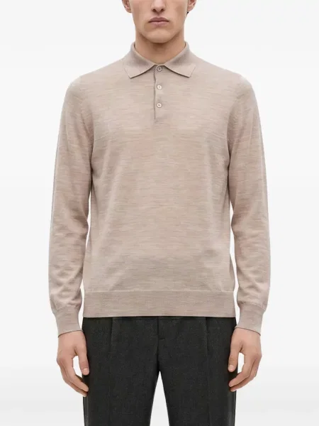 Lung tricou polo Brunello Cucinelli
