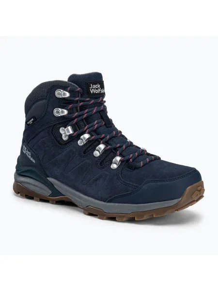 Jack Wolfskin дамски ботуши за трекинг Refugio Texapore Mid navy blue синьо