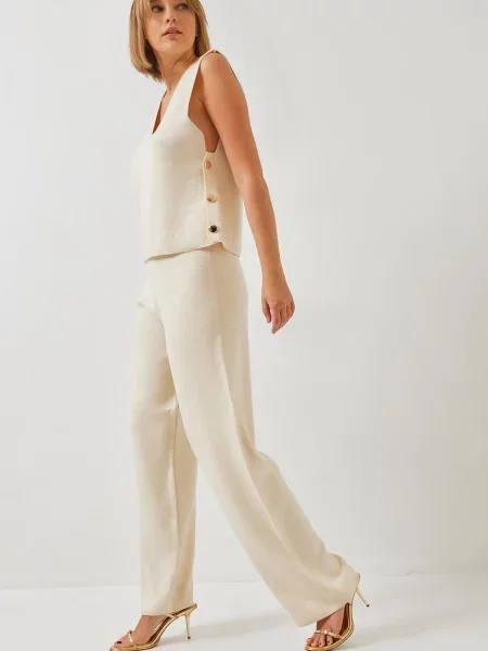 Pantaloni Bianco Lucci de costum