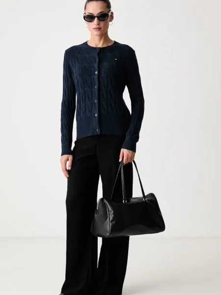 TOMMY HILFIGER Geacă tricotată bleumarin