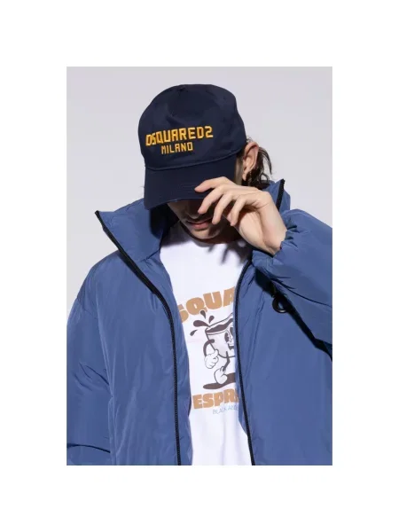 Czapka z daszkiem Dsquared2 niebieska