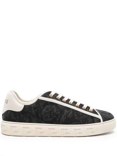 Sneakerși Versace din jacard negru