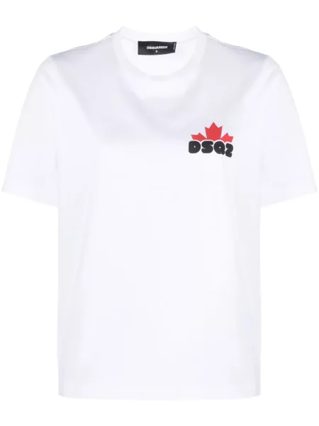 Tricou Dsquared2 cu imagine alb