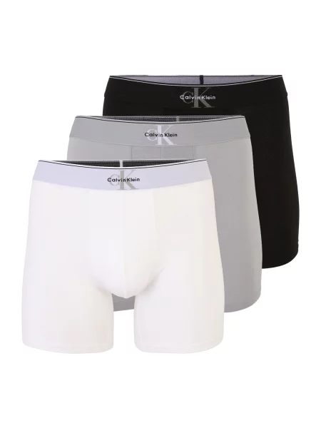 Calvin Klein Underwear Boksarice siva / črna bela