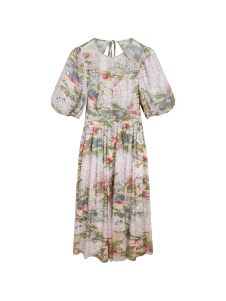 Rochie Ted Baker cu model floral cu imagine alb