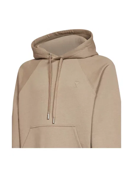 Bluza z kapturem Ami Paris beżowa