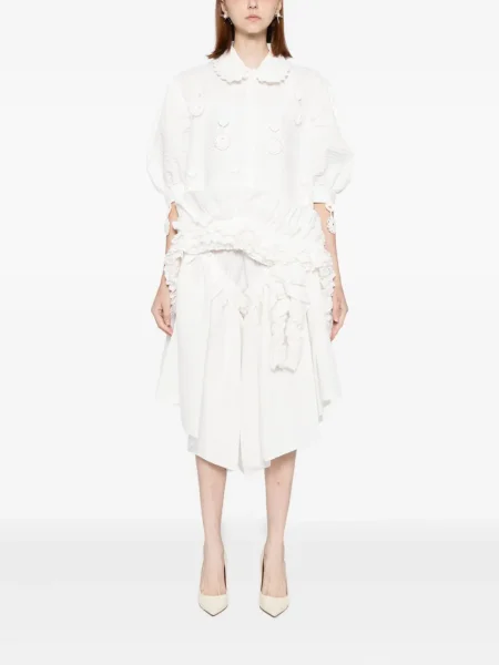 Pantaloni Róisín Pierce alb