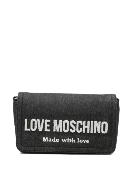 Geantă Love Moschino cu imagine negru