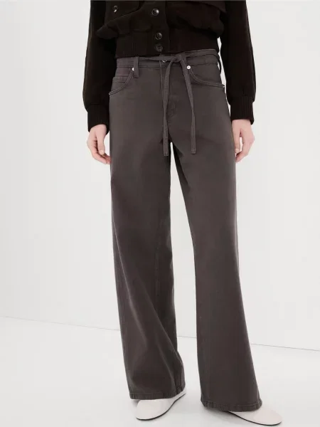 Широкі джинси MANGO сірий