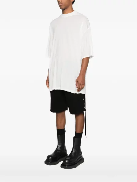 Μικρός μπλούζα Rick Owens Drkshdw λαιμό σέσουλα λευκό
