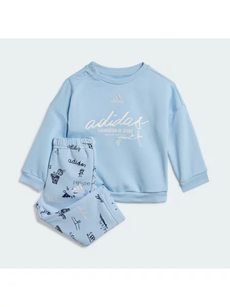 Dětské kalhoty jogger Adidas bílé