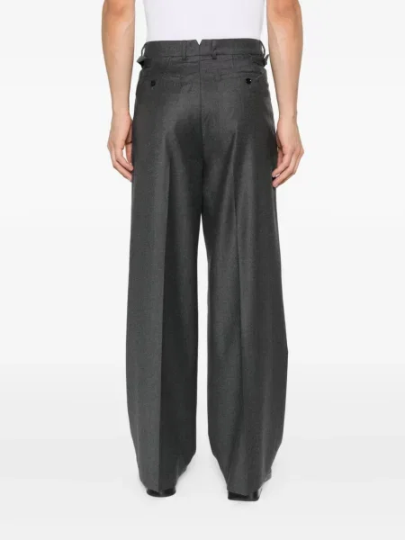 Pantaloni Ami Paris plisate gri