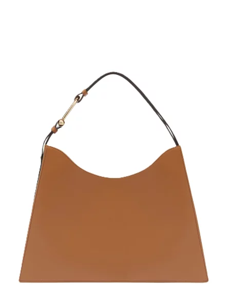 Кожаная сумка Furla коричневая