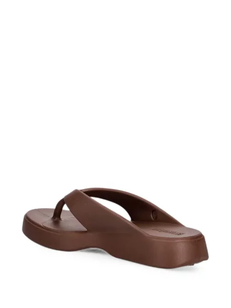 Șlapi Melissa cu platformă maro