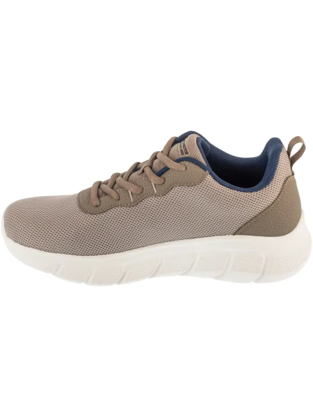 Pánske topánky Skechers Bobs Sport B Flex Icy Edge taupe béžová