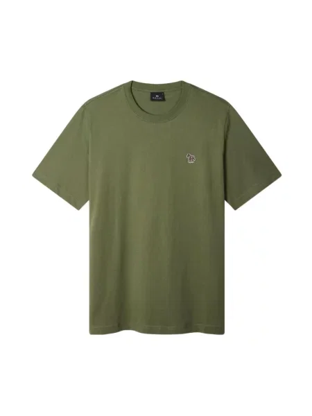 Koszulka Ps By Paul Smith w zebrę z logo zielona