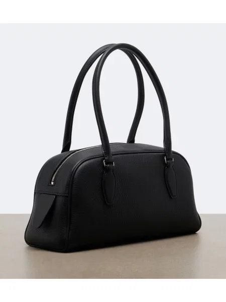 Geantă shopper The Row din piele negru