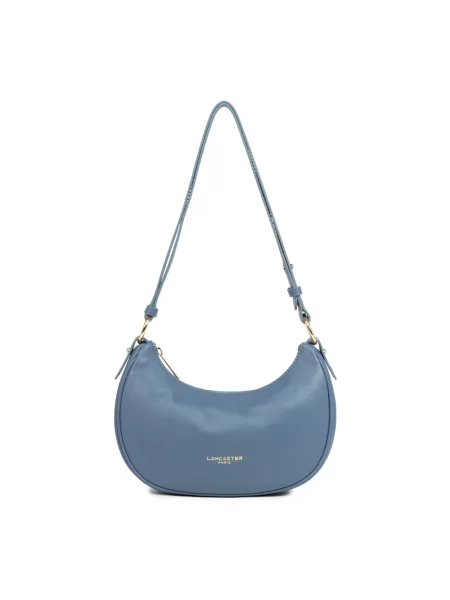 Torebka crossbody Lancaster skórzana niebieska