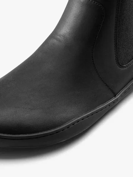 Кожаные ботинки челси Vivobarefoot черные