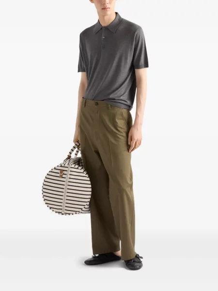 Pantaloni chino Prada verde