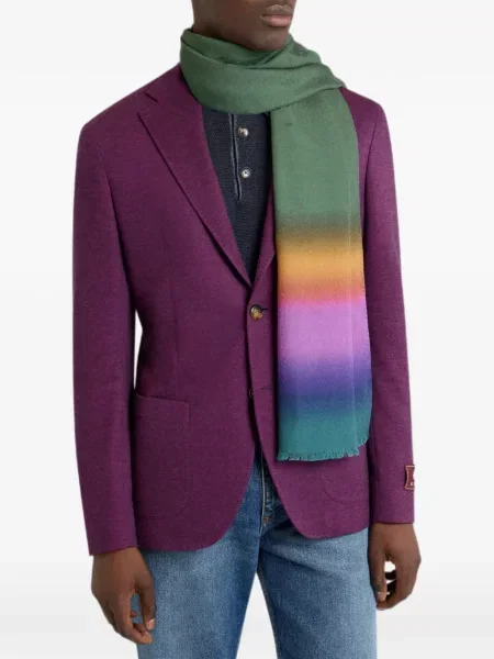 Fular Etro cu gradient verde