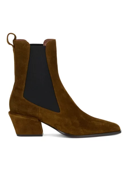 Buty do kostki Paris Texas skórzane brązowe