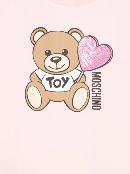 Koszulka dziecięca Moschino różowa