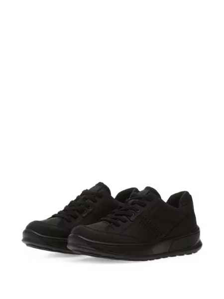 Sneakerși Ecco din piele negru