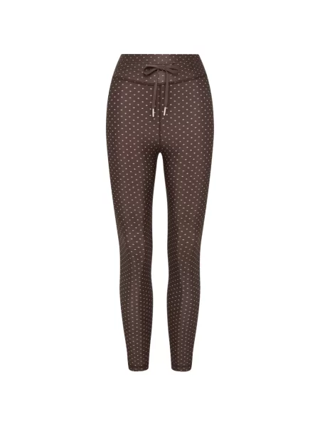 Leggings The Upside cu imagine cu imprimeu geometric maro