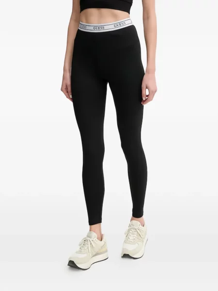 Leggings Guess cu autograf negru