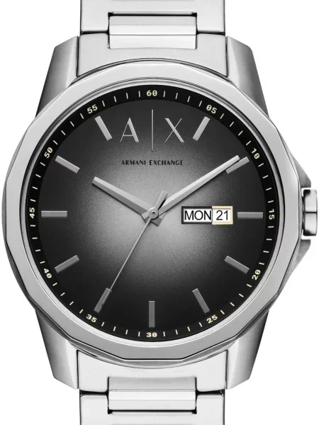 ARMANI EXCHANGE Ceas analogic / argintiu negru