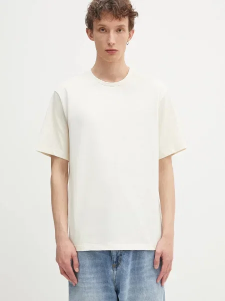 The North Face t-shirt Relaxed z aplikacją beżowy