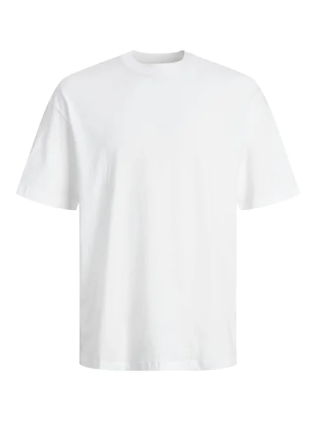 JACK & JONES Tričko JJHUGO farby bahna / čierna biela